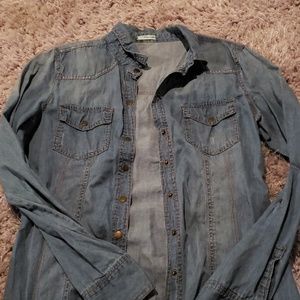 Denim long sleeve shirt